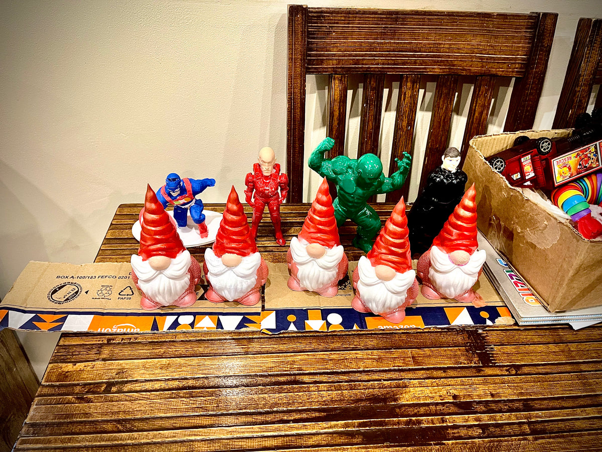 3D Printed Christmas Gnome – Hand-Finished Festive Ornament