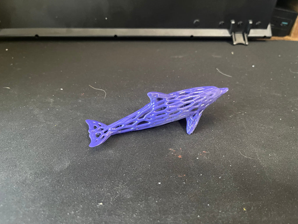 Voronoi Dolphin Ornament