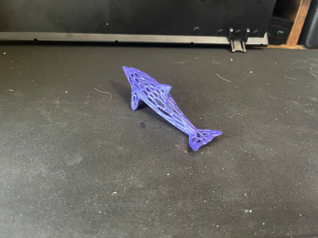 Voronoi Dolphin Ornament