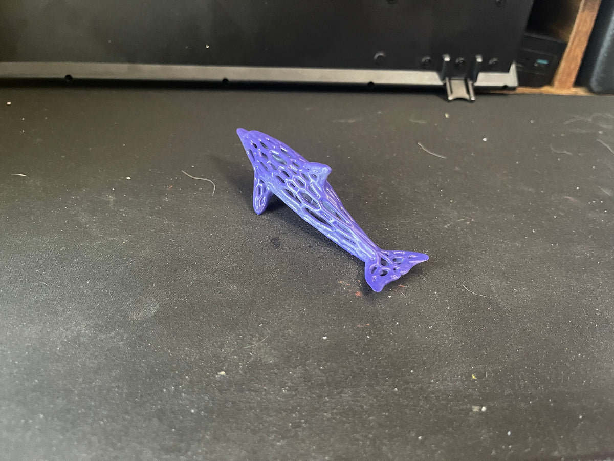 Voronoi Dolphin Ornament
