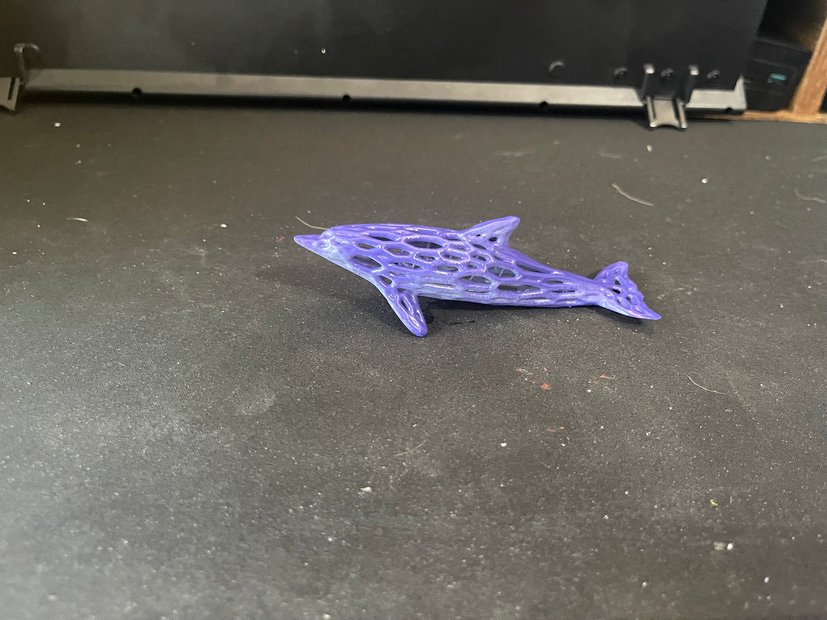 Voronoi Dolphin Ornament